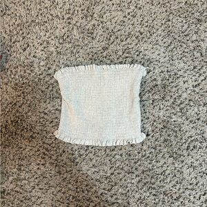 House of Harlow 1960 Cream Crop Top